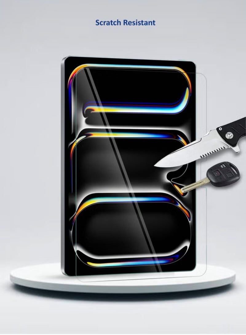 واقي شاشة مقوى لجهاز سامسونج جالاكسي تاب S10 FE | زجاج مقوى بدرجة صلابة 9H، سهل التركيب بدون فقاعات، تغطية كاملة ومقاومة للخدوش، متوافق مع أغلفة الحماية - شفاف - Image 3